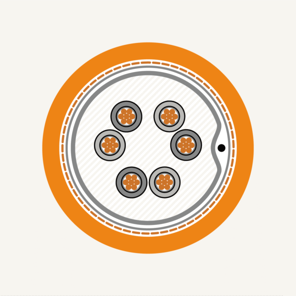 Instrumentation - Fire Resistant - BXOI (C) - Overall Screened (250V) - Orange