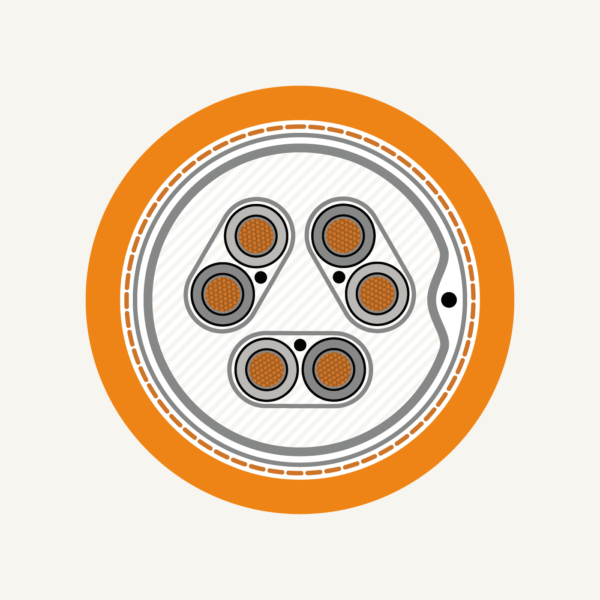 Instrumentation - Fire Resistant - BXOI (IC) - Individual & Overall Screened (250V) - Orange