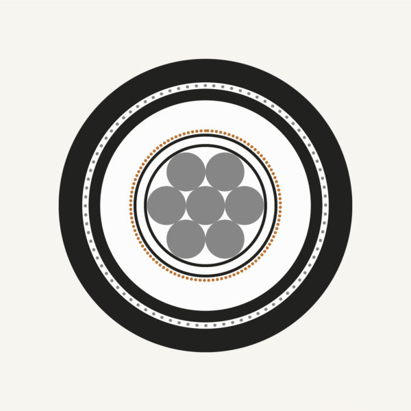 Single Core - Armoured - Aluminium - PVC (6.6kV to 33kV)