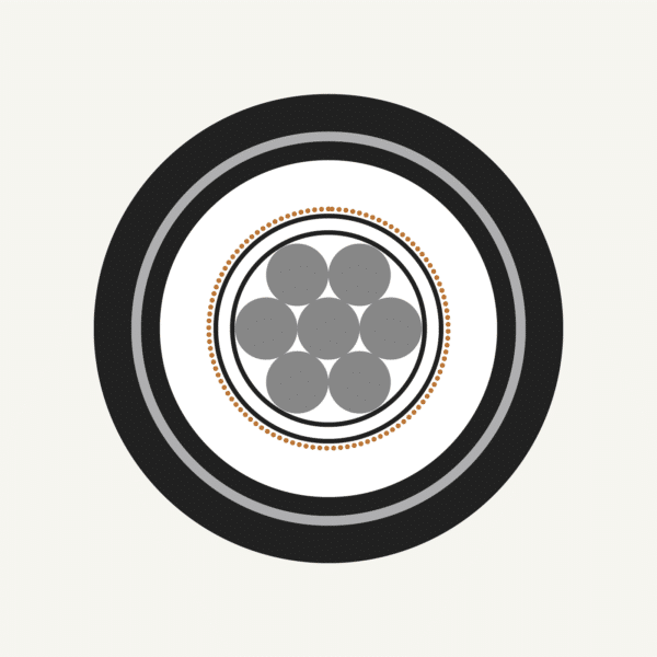 Single Core - Nylon - Aluminium - PVC (6.6kV to 33kV)